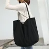 女性のビッグキャンバスショッピングバッグ再利用可能なソイルドエクストラ大きなトートの食料品バッグエコ環境買い物客の若い女の子のためのショルターバッグT298N