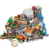 Modellbausätze Höhlenaufzug Dorf Baumhaus Baustein mit Figuren Kompatibel 21137 My World Bricks Set Geschenke Spielzeug X0503 Otqpw
