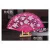 Fans Parasols Vintage 10 kleuren beschikbaar Handen Fans Plastic Fan Bot Bamboe Handroos Kant Bruiloft Kunst en Ambacht Gunsten Cadeau Drop Otezq