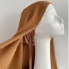 Écharpe Hijab en mousseline de soie instantanée sans broches avec sous-chapeaux femmes musulmanes HIjabs avec capuchons intérieurs sous-écharpe casquettes Islam foulard musulman 240301