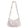 Sacs à bandoulière 2024 Design de Niche haut de gamme plissé perle nuage aisselle sac unique bandoulière sac à main marque originale femmes