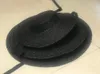 01811axi zomer natuurlijk handgeschept papier Designer stijl wind rand zwart vrijetijdsstrand lint dame fedora cap vrouwen hoed 240309