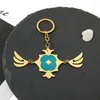 Keychains Genshin Game Anime Venti Pendant KeyChain For Women & Man Cosplay Jewelry Keyring Figure Peripheral Gift