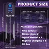 Automatic Penis Pump Enlarger Extender IPX7 Waterproof Vacuum 4 Suction Male Masturbator Sex Toys for Men Bigger 240312