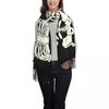 Scarves Unisex Scarf Keep Warm Skeleton Head With Tassel Bones Print Y2k Cool Shawl Wraps Winter Design Bufanda