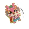 Hair Accessories Dragon Chinese Year Headwear Cartoon Ancient Children Red Hairpin Baby Clip