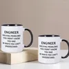 Mugs Funny Coffee Mug Engineer Solving Problems 11 Oz Ceramics Home Office Tea Water Cup Gift For Novelty Birthday