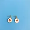 Naipes bohemios Pendientes con cuentas Pendientes colgantes lindos para mujeres Dibujos animados de boda vintage Regalos de fiesta con flecos para niñas Pendientes llamativos de metal con corazón colorido