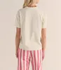 2024 Summer New Sezane Designer Fashion Strawberry Letter Tryckt T-shirt Personlig rund nacke mångsidig pullover Top Short Sleeve Tee