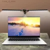 Table Lamps New LED Folding Metal Desk Lamp Clip on Light Clamp Long Arm Dimming Table Lamp 3 Colors For Living Room Reading Office Computer YQ240316