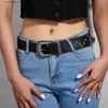 Cinturones estrella sauce willow fashion punk estilo anchos jeans para mujer personalizados universales belty240316