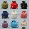 Jewelry Pouches, Bags Jewelry Packaging Display 11X13Cm Dstring Bags Women Girl Storage Chinese Silk Embroidery Bracelet Pendant Neckl Dhqu9