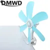 المعجبين الكهربائيين DWMD Home Desktop Clip Fan Mini Mini Counted Office Clamp Clamp Clamp Student Bed Dorm Dorm Ventilation 220V 240316