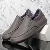 Casual Shoes Winter Men Pu Leather Warm Vulcanize Youth Trend Designer Loafers Lazy Non-Slip Wear Resistent Light Plus 11 12