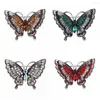 Broches en strass de papillon cristal vintage corsage mousseux de personnalité épingles