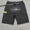 Pantanos cortos para hombres ss Alcatraz estampado de verano y mujer pantalones cortos de carga de alta calificación de la calle con múltiples bolsillos 230714