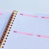 Agenda planificateur carnet de notes Agenda hebdomadaire objectifs habitudes calendriers Journal cahiers pour papeterie scolaire Offi Moterm