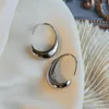 Hoop Earrings Fashion Gold Plated Metal C Shape Earring For Women Girls Party Wedding Punk Jewelry E551