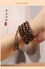 Strand Natural Kalimantan Agarwood Bucket Beads Hand String Old Material 108 Buddhist Man Women Couple Bracelet Retro Style