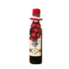 Christmas Decorations Creative Scarf Hat Set Red Wine Bottle Er El Restaurant Supplies Merry Decor For Home Xmas Ornaments Drop Deli Dhiow