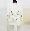 HIGH STREET Newest Fashion 2024 Runway Designer Jacket Women's Crystal Rhinestone Diamonds Beaded Blazer