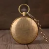 Vintage Retro Copper Watch Men Alloy London Mechanical Pocket Watch With Metal Chain Steampunk Roman199S