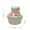 Candle Holders Adorable Kitten Holder Warming Paws Candlestick Desktop Decoration Cat Stand Christmas Birthday Gift