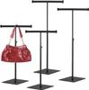 4 Pcs Tabletop Purse Display Stand T Shaped Adjustable Height Purse Rack Stand Handbag Holder Purse Hanger Stand