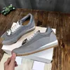 Nieuwe dames kledingschoenen Flow Runner Sneakers Designer Heren Casual schoenen Nylon Suede Sneaker Soft Upper Fashion Sport Ruuning Classic Skate Shoe topkwaliteit Maat 35-45