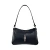 Trendiga Cross Top Layer Cowhide Womens Bag med kycklingstoppskedjor underarmhandväska äkta läder