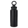 Water Bottles Magnetic Phone Holder Bottle 1000ml Insulated Stainless Steel With High Temperature For 12/24