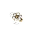 Bandmarkenringe für Buchstaben Gold Mens Womens Fashion Designer Open Turquoise Crystal Metal Daisy Ring Schmuck One Size GG Urquoise