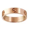 engagement ring New Rose Gold Stainless Steel Crystal Wedding Rings Womens Jewelry Love Rings Mens Promise RingsWomens Designer Rings