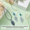 Dingle ljuskronor 1Box Electropated Natural Leaf Big Pendants Charms Blandad färg för DIY Handgjorda smycken Halsbandörhängen som gör tillbehör 24316