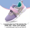 HBP Non-Brand Harvest Land Toddler Glitter Boys Girls Casual Running Shoes Woven Breathable with Soft Soled Sports Hook-Loop Outdoor