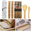 Set di stoviglie Set fai da te durevole Sushi Bacchette per tende in bambù da 10 pezzi