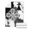 Couvertures Bretagne celtique croix flanelle couverture impression adultes courtepointes pour la maison chaise canapé décoration mode fête jeter