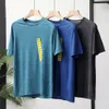 Sneldrogend plafondjacquard ademend kationisch ouderen Amerikaans casual buitensport cool hardloopzomer-T-shirt met korte mouwen