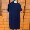 Tom casual designer rok dames trui rechte jurken mode zomer comfortabele ademende korte mouwen jurk vrouwen kleding maat s-l