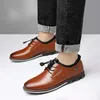 Britse casual single schoenen lederen schoenen formele schoenen mannen schoenen lederen koehid lederen schoenen mannen comfortabel low-top 240328