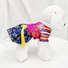 Vêtements pour chiens Gland Décoration Pet Élégant Col V Princesse Robe Avec Pour Chats Chiens Élégant Printemps Été