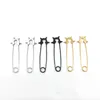 Stud Earrings 2Pcs/1Pair Stainless Steel Punk Pin Unique Design Paperclip Safety Funny Women Men Gothic Jewelry