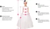 Applique White Flower Girl Dresses Birthday Lace Sweetheart Mangas curtas Vestido de bola de joelho Kids Fluffy Princess Dress 240401