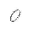 Bagues de cluster CKK Bande d'étoiles asymétriques Bague pour femmes Hommes Anillos Mujer 925 Original Bijoux en argent sterling Mariage Aneis Hombre DIY