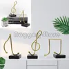 Dekoracyjne figurki Kreatywność zabawny muzyczny symbol model stołowy Ozdoba dla miłośników muzyki fani domowe dekoracje pulpitu posąg rzeźby rzeźby