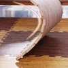 Wood Grain Puzzle Mat Baby Foam Play Splicing Bedroom Thicken Soft Modern Floor Kids Rug Living Room Crawling Carpet Play Mat 240314