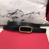 Classic women 2 0 cm width belts quality black red white genuine leather gold buckle women belt with box women designers 160F