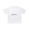 LED Balenciagia Track Vêtements de marque Triple S Balanciaga Tshirt ExtremeHigh Version Paris Nouvelle lettre imprimée Lettres en détresse Impression de décoloration floue Était