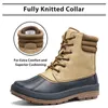 HBP icke-varumärke Nytt grossistvattentät anti Slip Shell Toe Cotton Winter Shoes Snow Boots For Mens