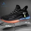 HBP Non-Brand summer new mens shoes sports running jelly bottom breathable mesh fashion casual